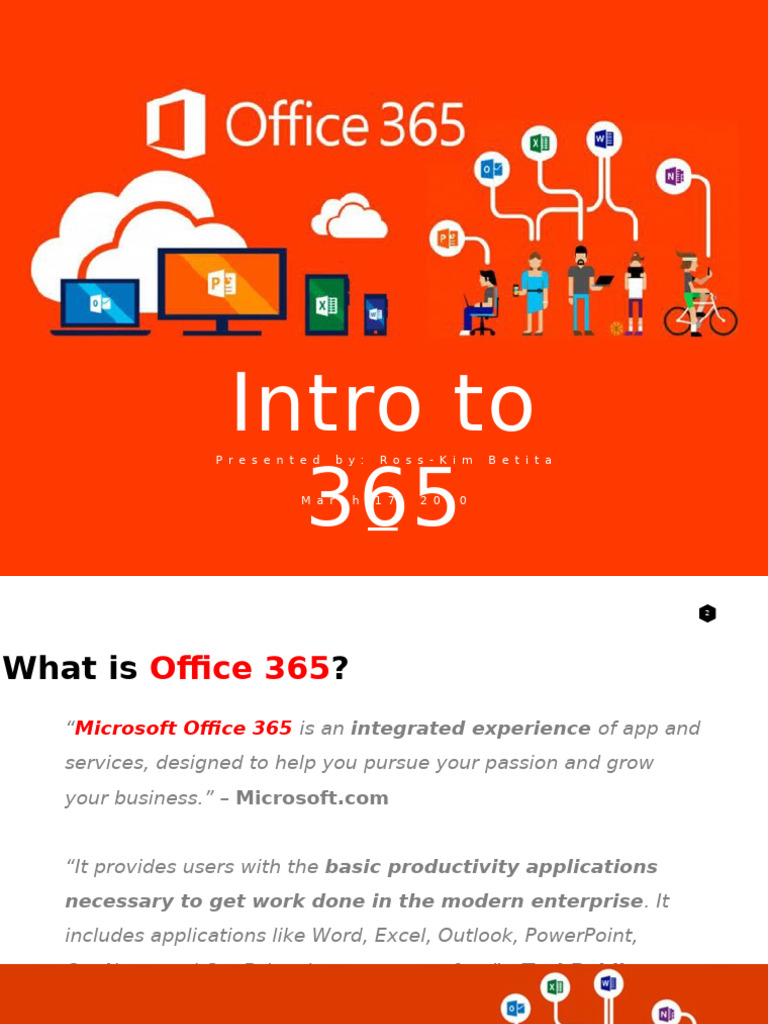 Understanding Microsoft Office 365 Features | PDF | Microsoft Office ...
