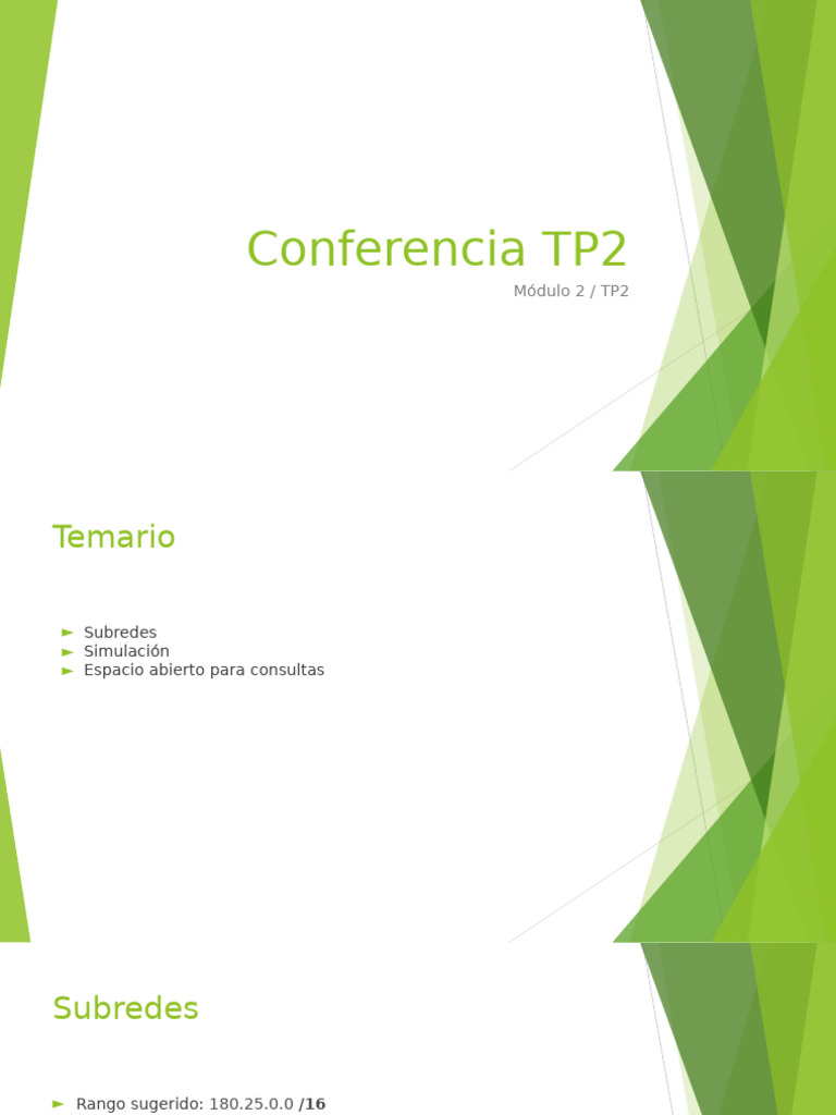 Conferencia TP2-1 | PDF