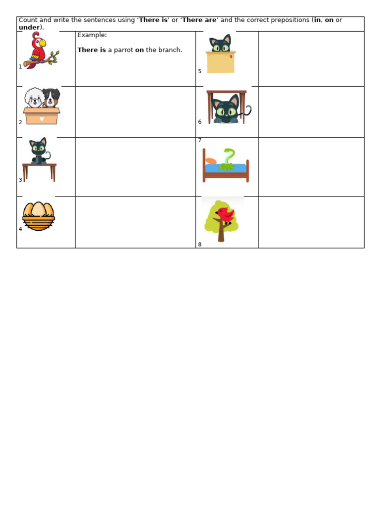 Count and Write The Sentences Using | PDF