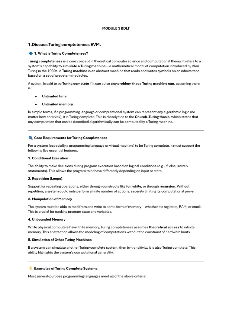 Understanding Turing Completeness & MetaMask Setup | PDF | Computer ...
