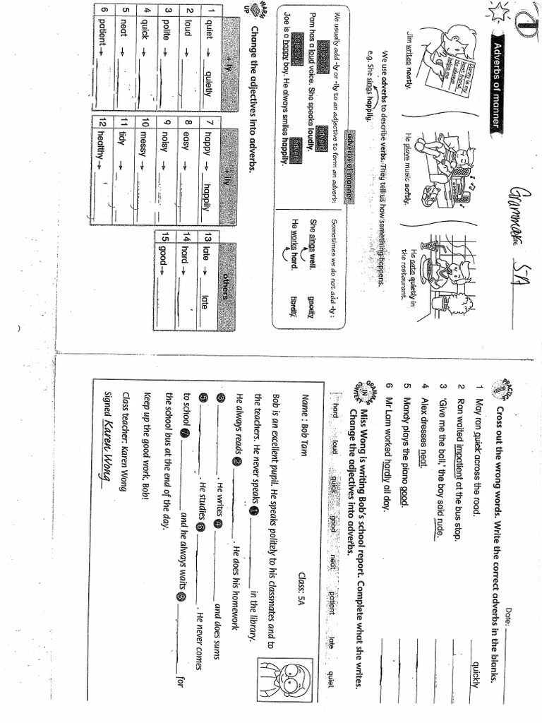 Grammar 5A | PDF