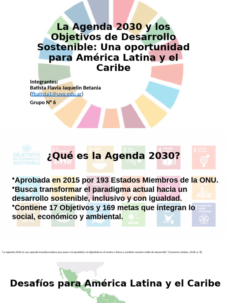 La Agenda 2030 y Los Objetivos de Desarrollo | PDF | Sustentabilidad ...