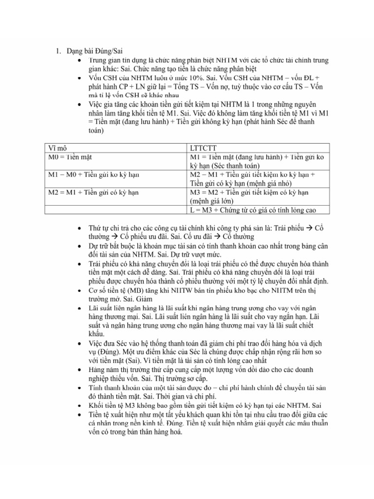 Ôn Thi LTTCTT | PDF