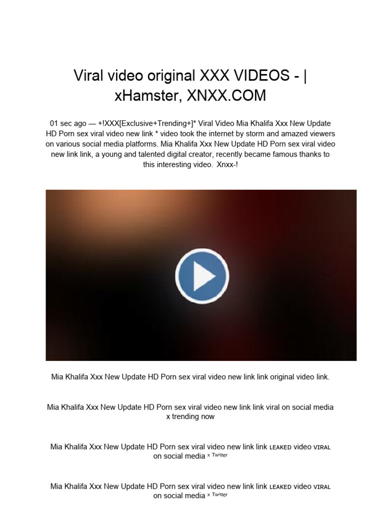 Mia Khalifa Viral XXX Video Update PDF Media Sharing New Media 