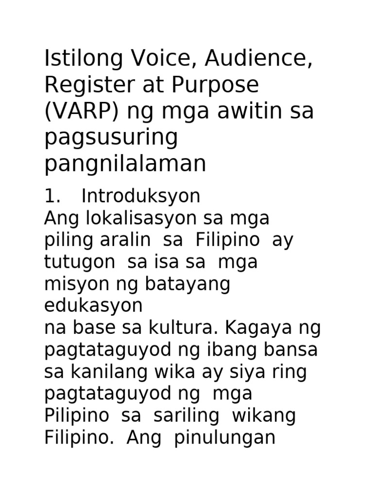 AWIT | PDF