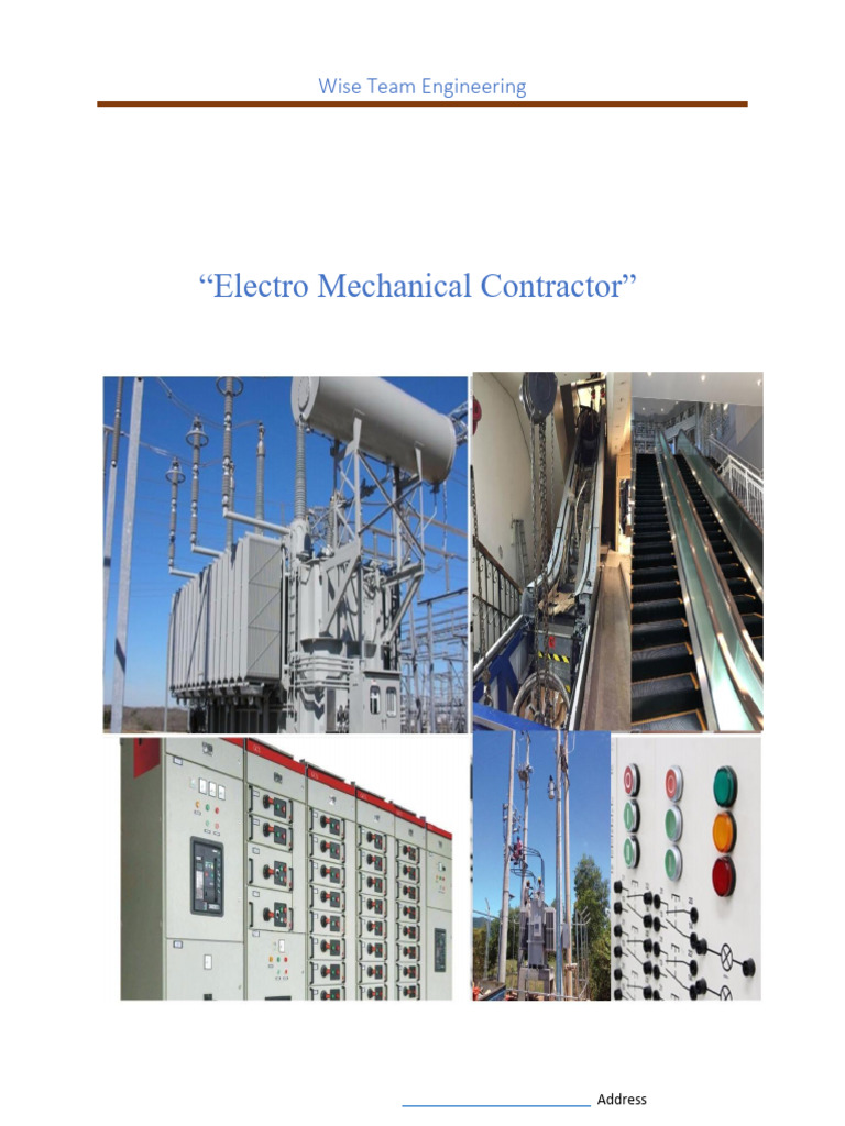 Electro Mechanical Contractor Profile | PDF | Project Management ...