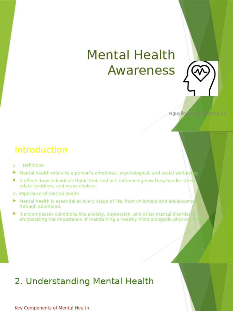 Mental Health Awareness | PDF | Mental Health | Well Being