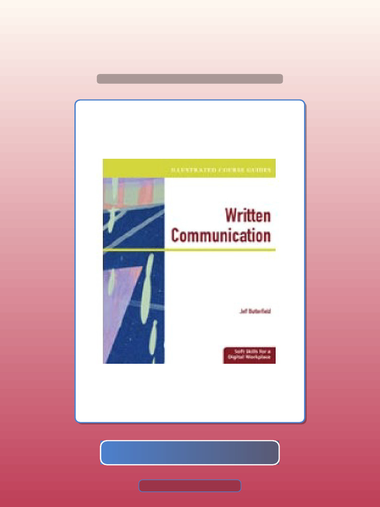 Illustrated Course Guides Written Communication Soft Skills For A ...