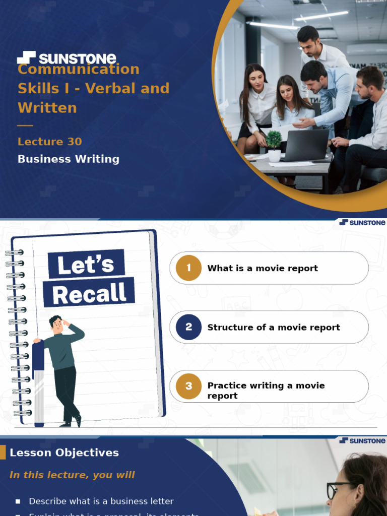 Lecture 30 - Business Writing-1697716158176 | PDF | Memorandum ...