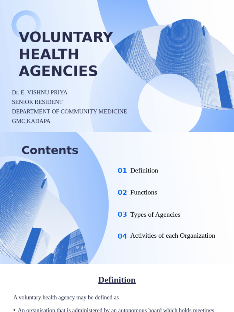 Overview of Voluntary Health Agencies in India | PDF