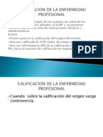 Calificacion de La Enfermedad Profesional