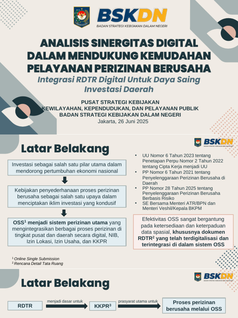 Sinergi Digital RDTR untuk Perizinan Efisien | PDF
