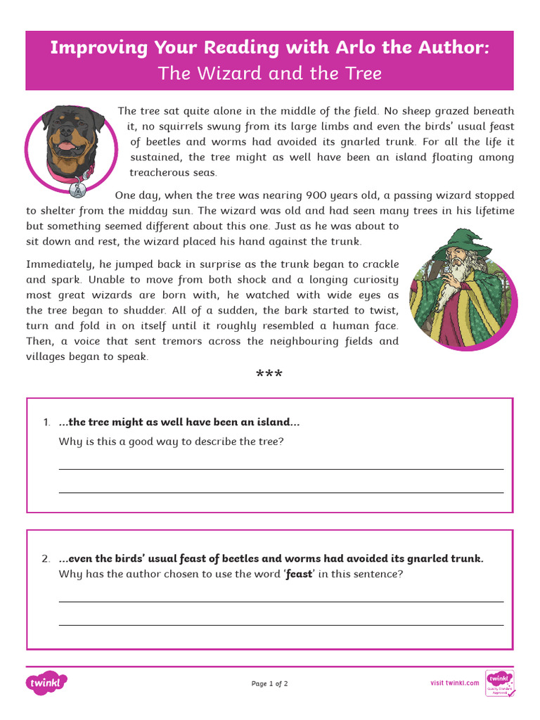 The Wizard and the Tree: Reading Guide | PDF