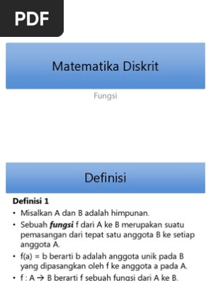 Kumpulan Contoh Soal Contoh Soal Fungsi Matematika Diskrit