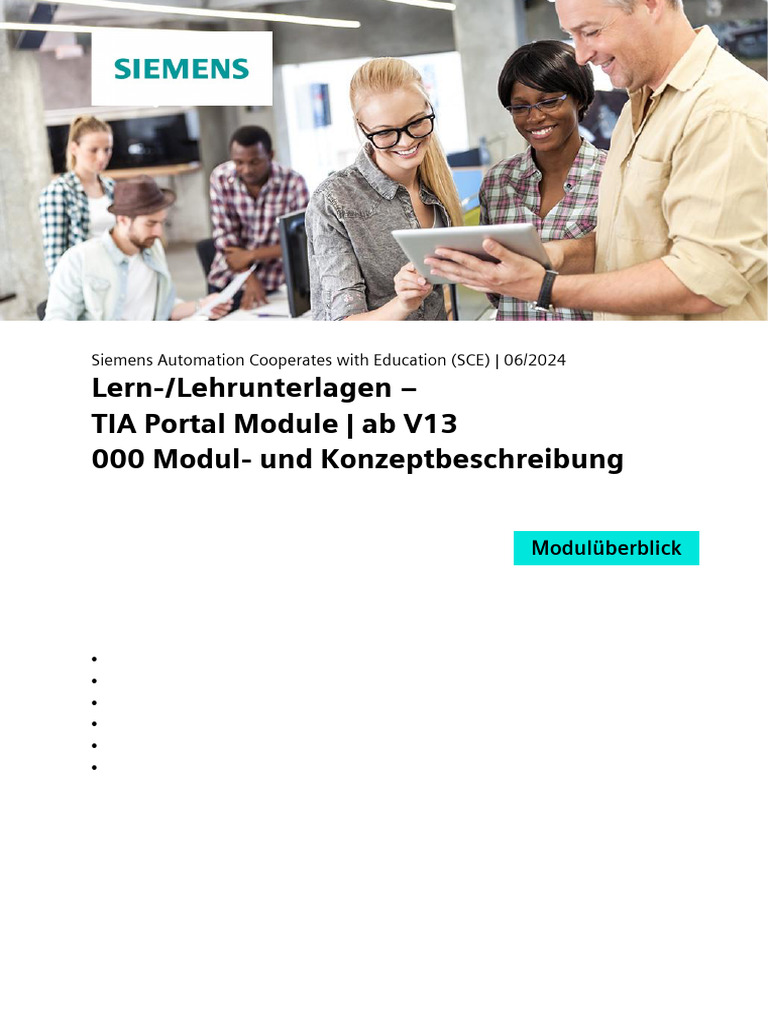 LP Sce Tia Module v13 000 Modul Und Konzeptbeschreibung de | PDF