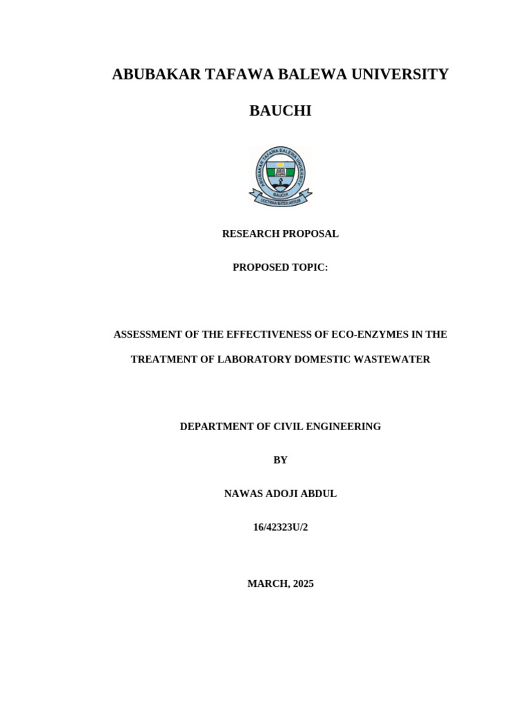 Eco-Enzymes for Wastewater Treatment Assessment | PDF | Water Pollution ...