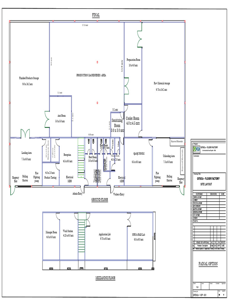 GFDICo Floor Factory Site Layout Plan | PDF