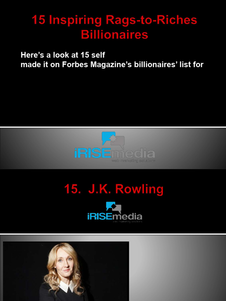 10 Successful Rags To Riches People PDF