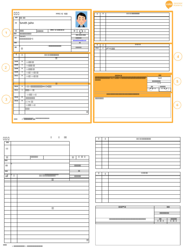 Rirekisho 1 | PDF