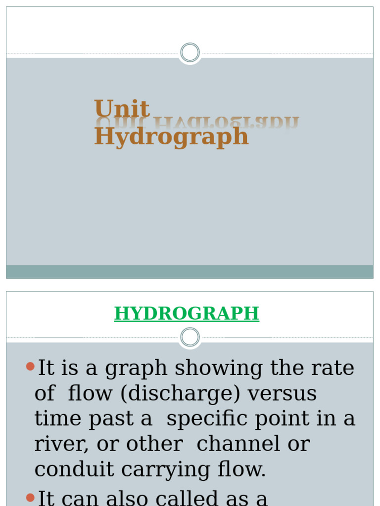 Understanding Hydrographs and Unit Hydrographs | PDF | Environment ...