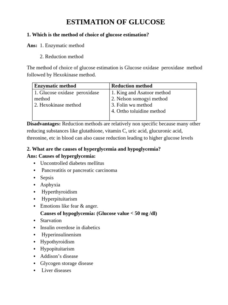 Glucose Estimation Methods & Diabetes Criteria | PDF | Glycated Hemoglobin  | Glucose