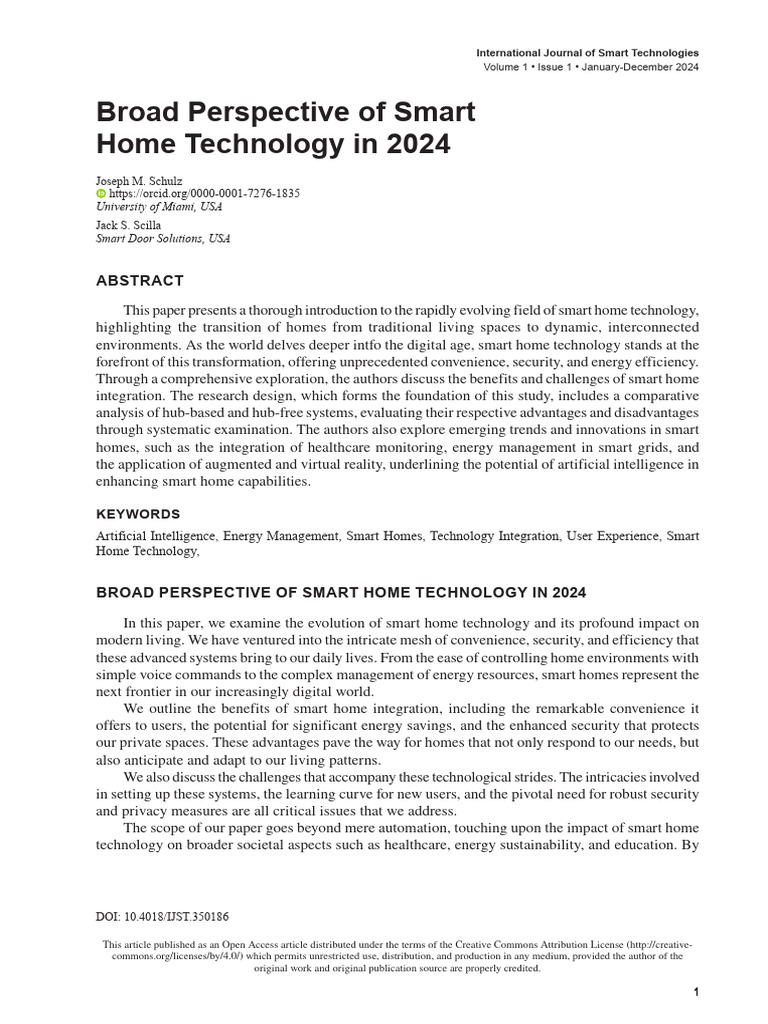 Smart Home Technology Trends 2024 | PDF | Home Automation | Computer ...