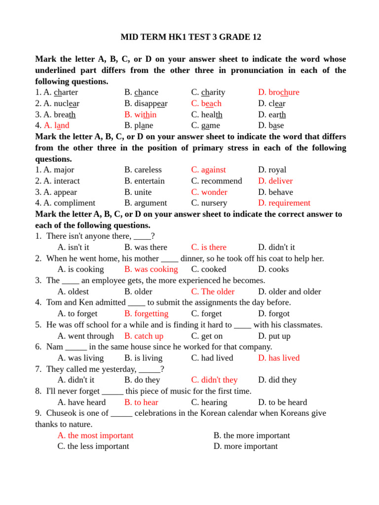 Grade 12 Midterm English Test Questions | PDF | Engines | Invention
