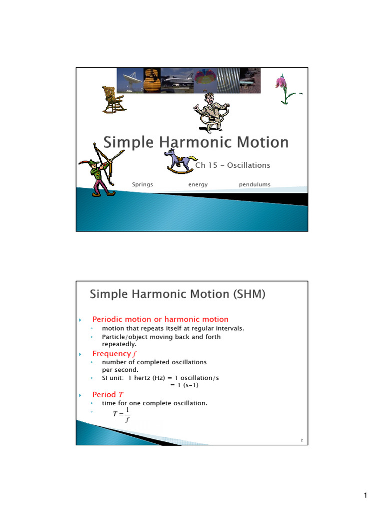 Oscillatory Motion in Daily Life | PDF | Oscillation | Motion (Physics)