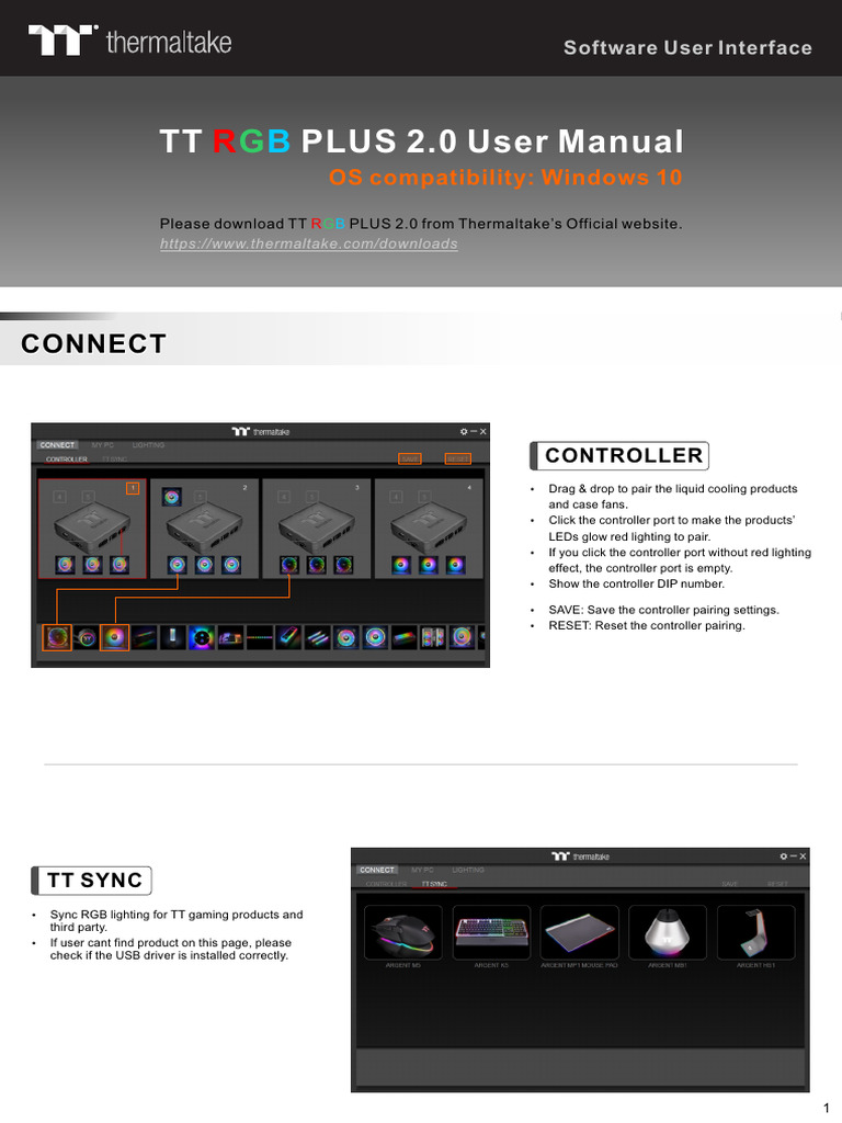 Ttrgbplus2.0 User Manual | PDF | Graphics Processing Unit | Windows 10