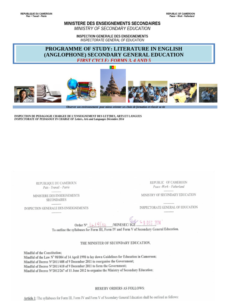 Literature in English Forms 3, 4 and 5 | PDF | Science | Knowledge