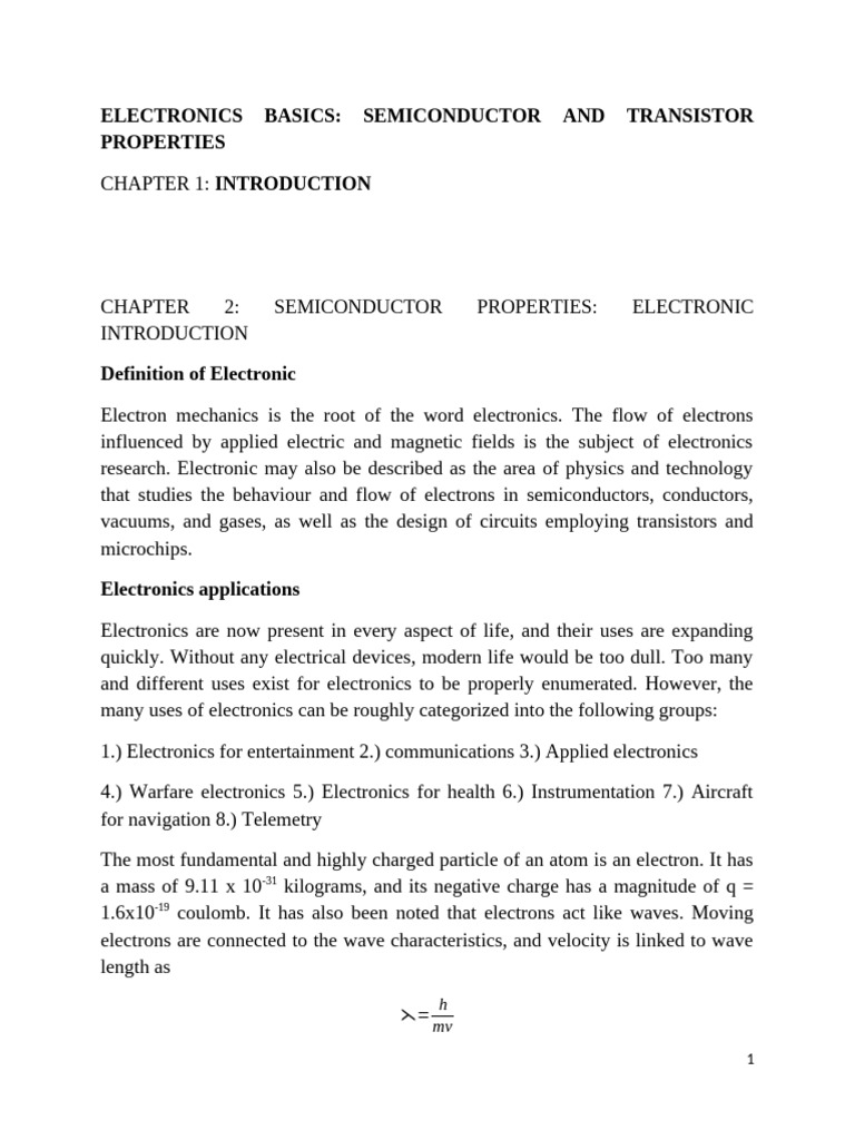 Semiconductor and Transistor Basics | PDF | Bipolar Junction Transistor ...