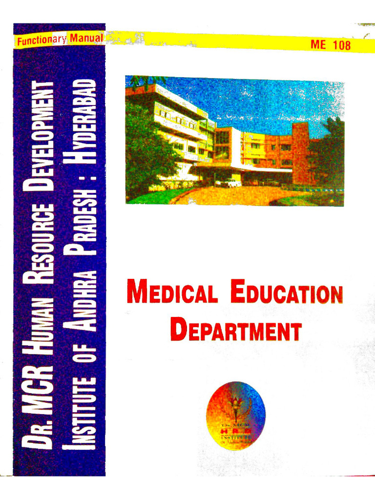 MCRHRDDME Functionary Manual | PDF