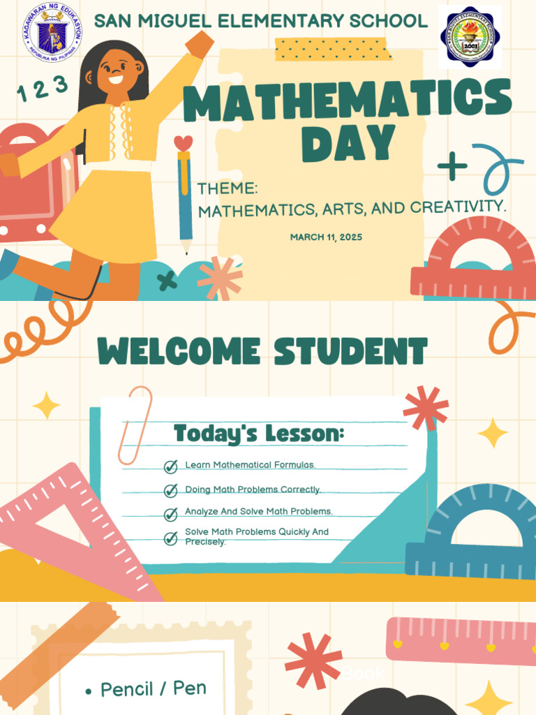 Cream Colorful Playful Math Class Presentation | PDF