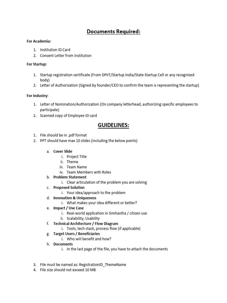 Guidelines | PDF