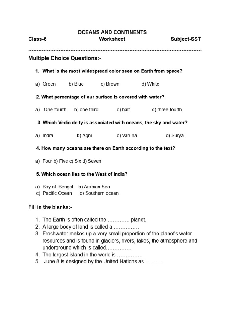 Chapter 2 Oceans And Continents Pdf