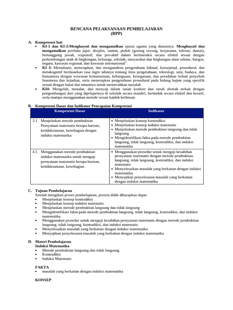 RPP 1 | PDF