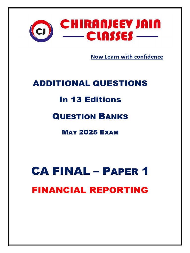 13 Editions - Additional Questions | PDF | Deferred Tax | Depreciation