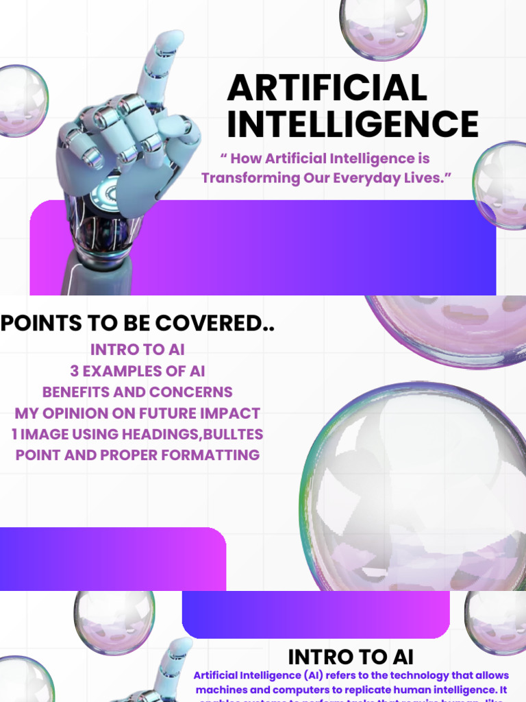 Copy of Artificial Intelligence is Transforming Our Everyday Lives ...