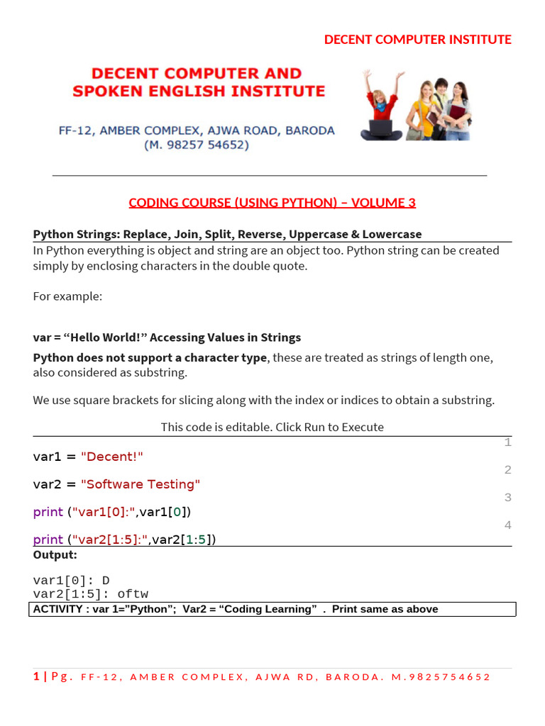 Python String Methods Explained | PDF | Parameter (Computer Programming ...