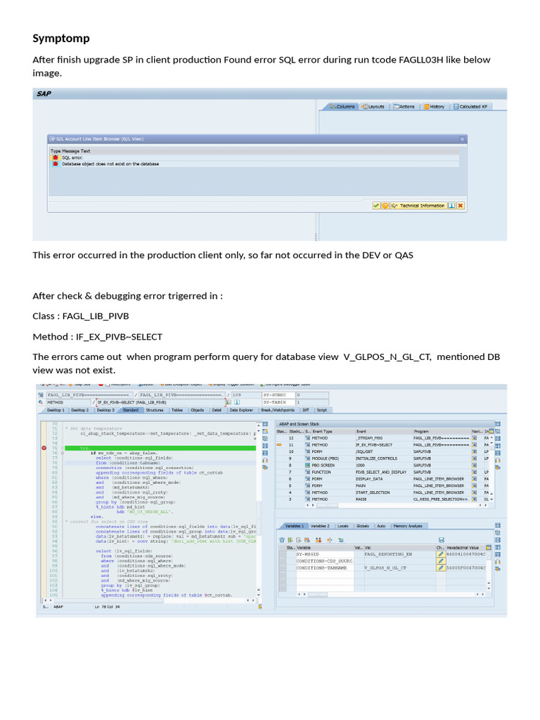 Symptomp+Error+FAGLL03H+After+Upgrade | PDF