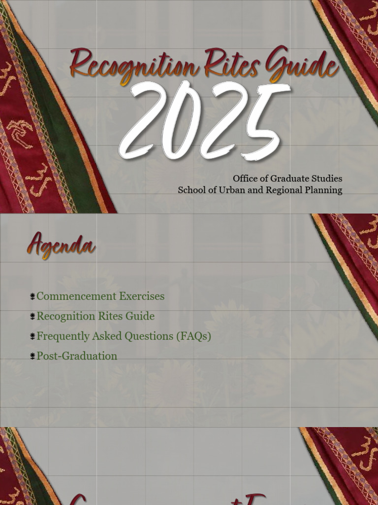 2025 Recognition Rites Guide | PDF | Thesis