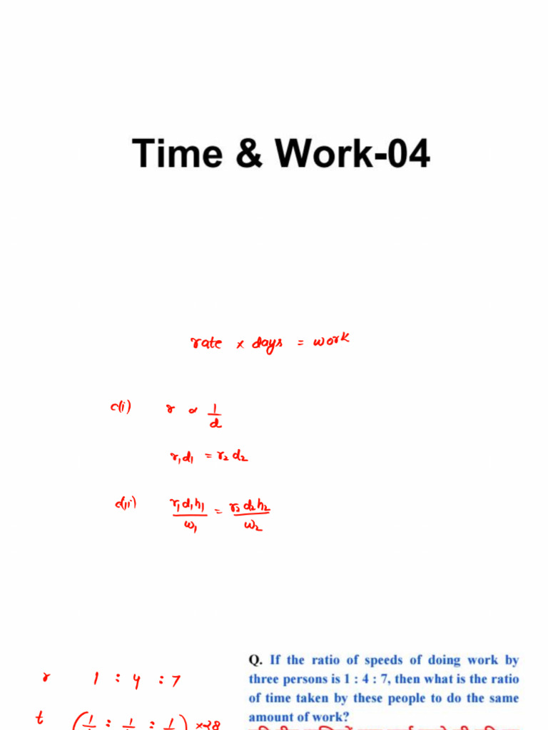 Time - Work-04 | PDF