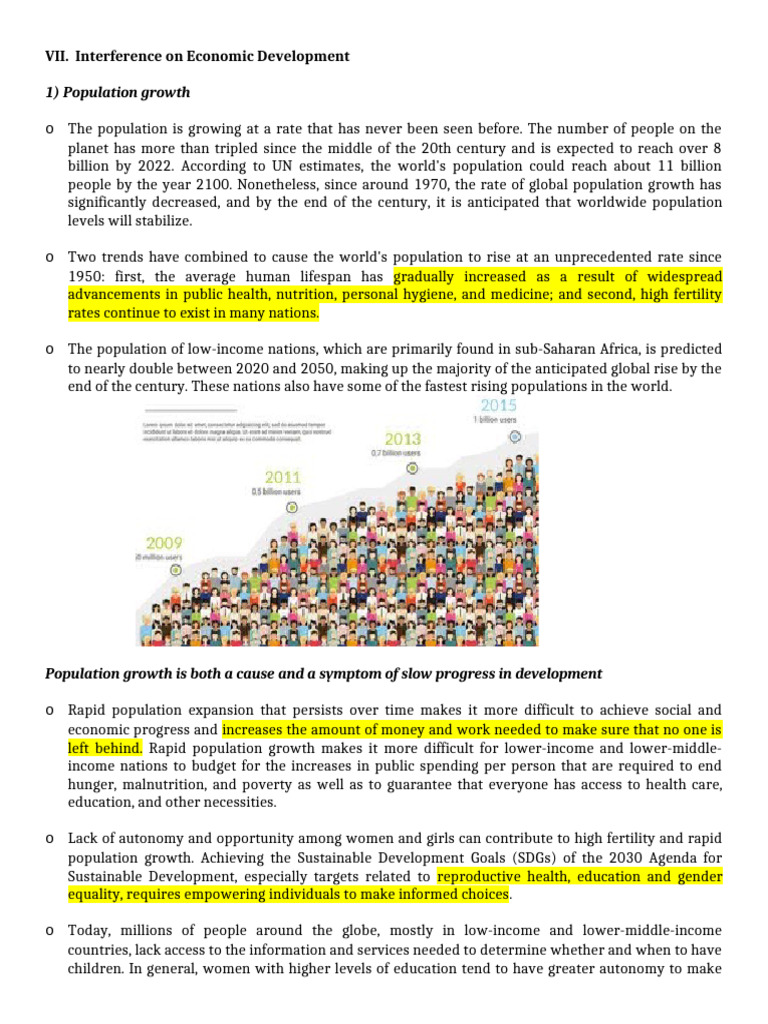 Impact of Population Growth on Development | PDF | Sustainability | Poverty