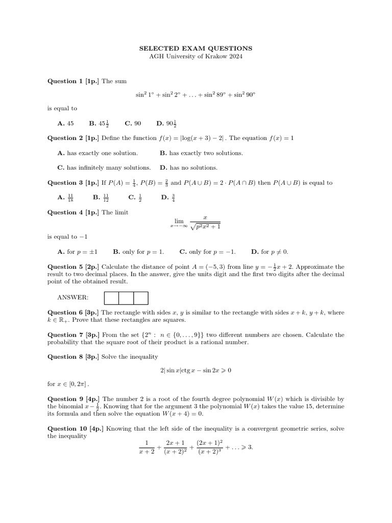 Agh | PDF | Numbers | Polynomial