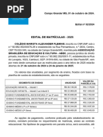 Mensalidade Colégio Marista 2024 | PDF