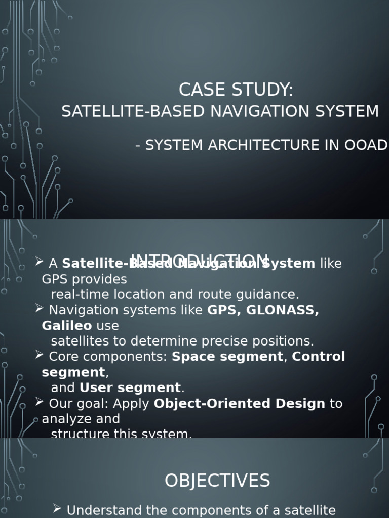 Satellite Navigation System in OOAD | PDF | Global Positioning System ...