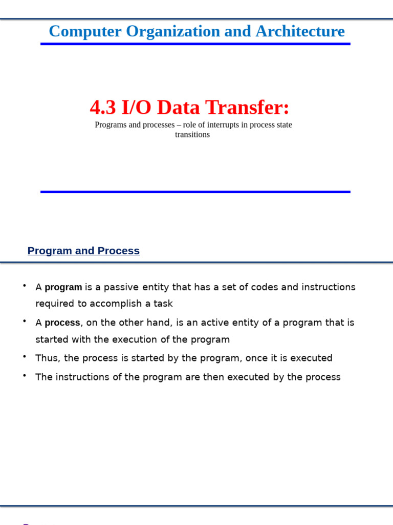 4.3 Program and Process | PDF | Process (Computing) | Kernel (Operating ...