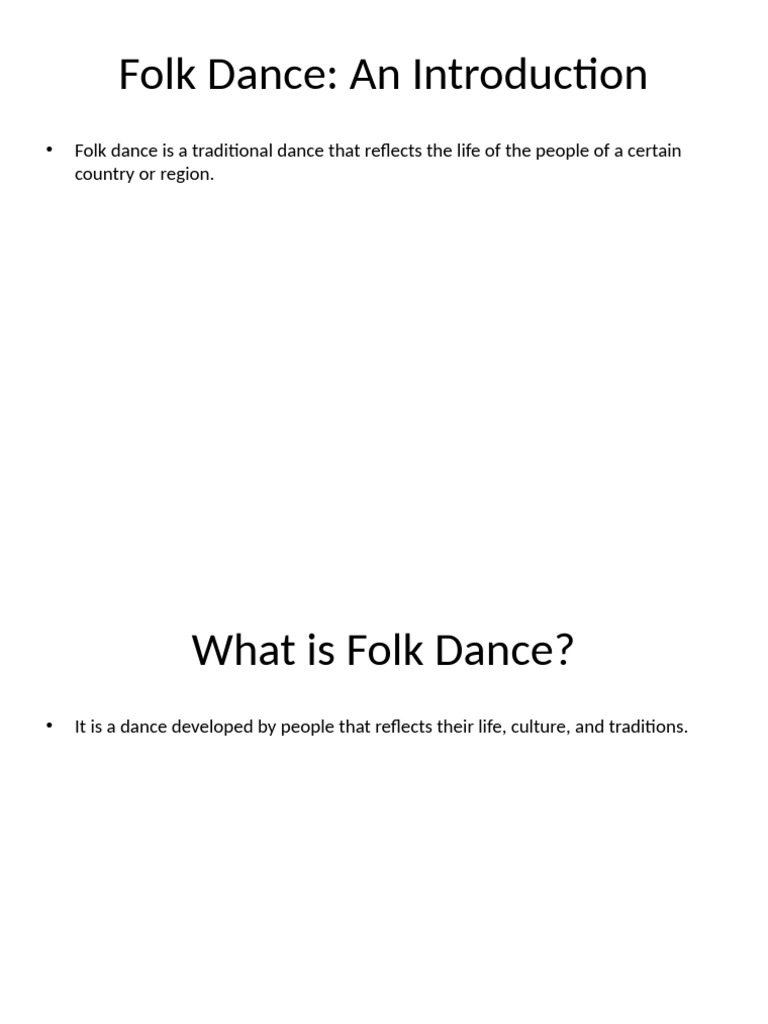 Understanding Folk Dance Traditions | PDF | Dances | Folk Music