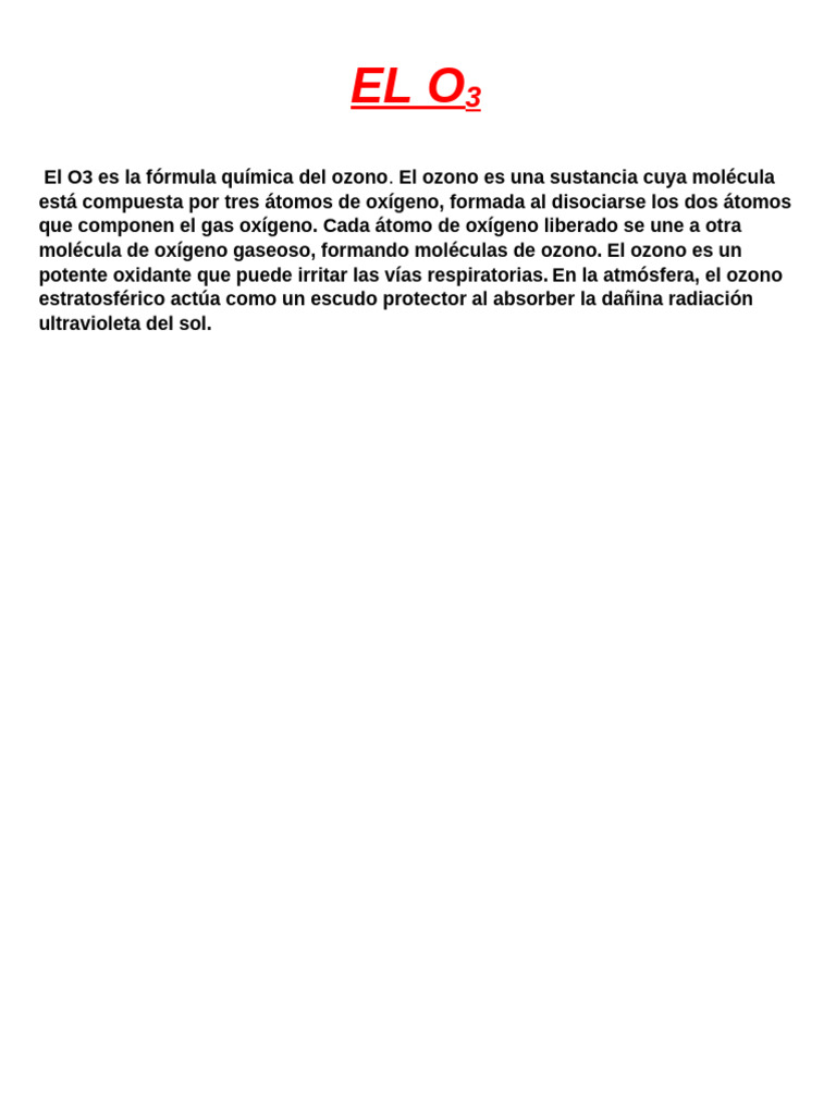 El O3 | PDF