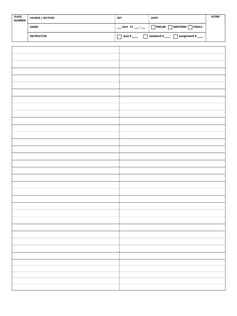 Standard Department Format Paper P 2 | PDF
